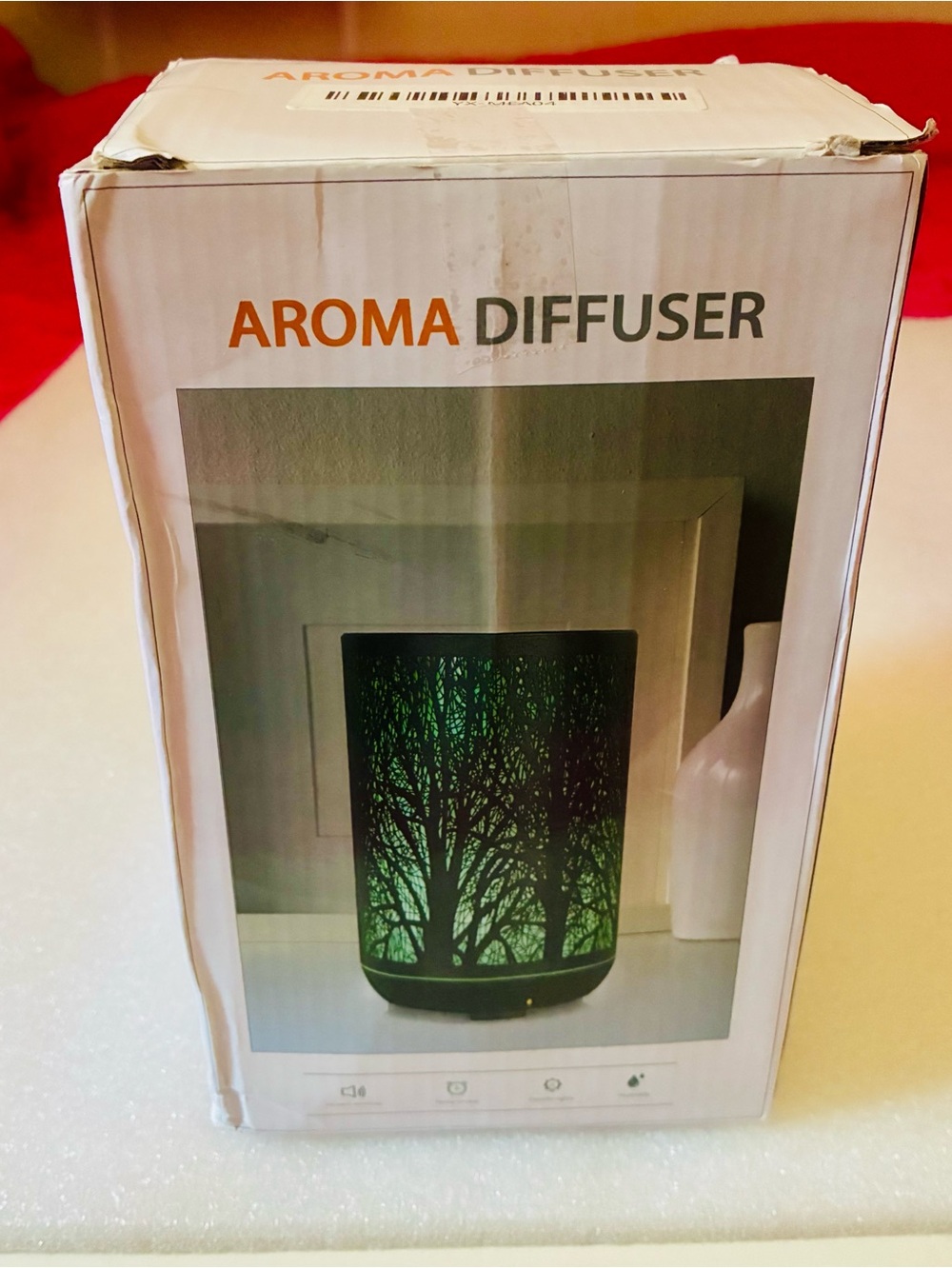 Aroma Diffuser - Black with Green Light